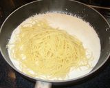簡単！お店の味！明太クリームパスタ作り方3写真