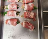 お弁当に!豚肉とえのきとにらの照り巻き作り方4写真