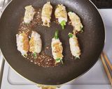 お弁当に!豚肉とえのきとにらの照り巻き作り方7写真