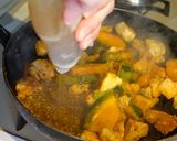 鶏肉とかぼちゃのマスタード炒め作り方5写真