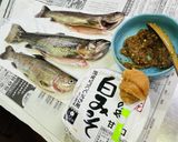 虹鱒（ニジマス）の牡丹胡椒味噌包み焼作り方2写真