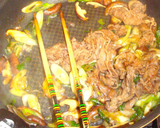 牛肉と椎茸と長葱のオイソ炒め♥️クコの実作り方2写真