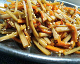 きんぴらごぼう と 鶏挽肉の卵とじ(丼)作り方7写真