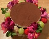 2層仕立てのチョコレートチーズケーキ作り方34写真