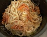 煮込み風キムチうどん作り方7写真