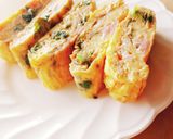 ベーコンと大葉の玉子焼き☆お弁当作り方7写真