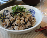まいたけとひじきの簡単炊き込みご飯作り方3写真