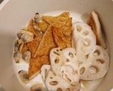 さつま蓮根あさり煮作り方1写真