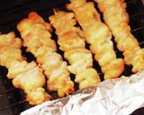 今日我が家は焼き鳥♡鶏皮♪塩！タレ作り方10写真