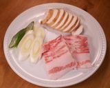 菜の花と豚肉の卵とじ作り方1写真