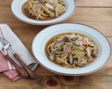 【#冷凍野菜】きのことベーコンのパスタ作り方4写真