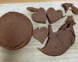 ハートの生チョコショートケーキ♡作り方1写真