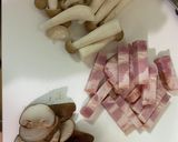キノコとベーコンの具沢山ペペロンチーノ作り方2写真