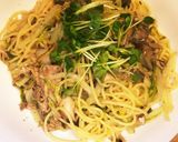 白菜とサバ缶のピリ辛パスタ作り方5写真