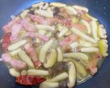 キノコとベーコンの具沢山ペペロンチーノ作り方7写真
