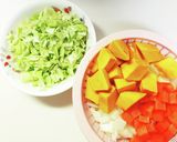 野菜たっぷり☆豆乳のパンプキンチャウダー作り方1写真