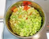 野菜たっぷり☆豆乳のパンプキンチャウダー作り方2写真