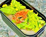 お外で♡筍と菜花と桜海老の炊き込みご飯作り方2写真