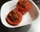 おしゃれに節約・トマトの肉詰め作り方4写真