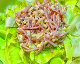 ハムとチーズの食べるドレッシングサラダ作り方4写真