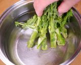 菜の花と豚肉の卵とじ作り方2写真
