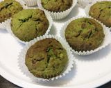 抹茶とチョコチップのオートミールマフィン作り方10写真
