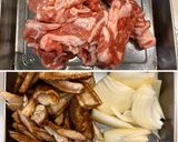 ごぼうと豚肉のトマト煮込み作り方1写真