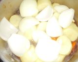 A圧力鍋で鶏手羽のカレー風味肉じゃが作り方6写真