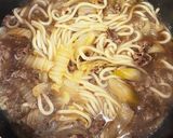 すき焼きのタレでうどん作り方4写真
