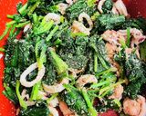 イカ明太ほうれん草炒め作り方7写真