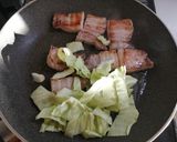豚バラ肉とキャベツの味噌炒め作り方4写真