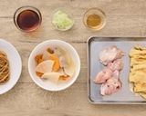 低糖質 大豆麺でけんちんそば 糖質減作り方1写真