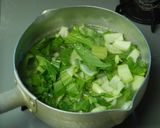 寒い日に豚ひき肉とチンゲン菜のスープ簡単作り方3写真