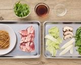低糖質 大豆麺で旬の野菜めん（冬）作り方1写真