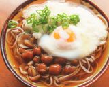【 なめこ月見とろろおろしそば 】作り方6写真