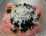 冷凍野菜！小松菜とひじきのしらすサラダ作り方4写真