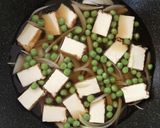 簡単♪えんどう豆と厚揚げの玉子とじ作り方2写真