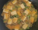 簡単♪えんどう豆と厚揚げの玉子とじ作り方3写真