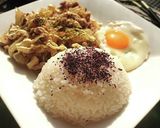 豚こま肉と玉ねぎの照りマヨ（目玉焼き）作り方4写真