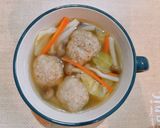 冷凍野菜で簡単！あったか肉団子スープ♪作り方3写真