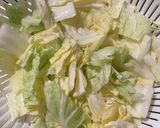 ～白菜とニラの中華風まかないカレー～作り方1写真