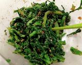 腸活にも砂糖不使用♪春菊の醤油麹ごま合え作り方4写真