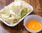 ふんわり卵の中華風肉みそキャベツ炒め作り方1写真