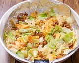 ふんわり卵の中華風肉みそキャベツ炒め作り方5写真
