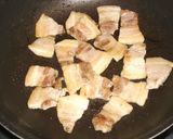 ピリ辛★厚切り豚バラ肉と長芋の照り煮作り方2写真