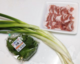 豚肉とネギのさっぱり紫蘇炒め作り方1写真