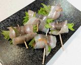 ニギスの天ぷら大葉梅肉巻き～魚の駅生地～作り方4写真