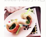 ダブルハート型お弁当おかず作り方4写真