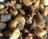 にんにくとこんにゃくと鶏肉の炒め物作り方8写真