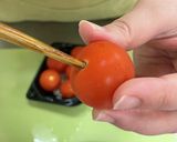 ミニトマトとチーズの茶わん蒸し作り方1写真